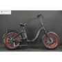 Eart Fat Tire Folding Ebike Black Without Basket 1 600x600