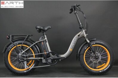 Earth 20inch Fat Tire Folding Ebike Charcoal Without Basket 600x600