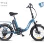 Earth Tx22 Folding Electric Bike Blue No Basket
