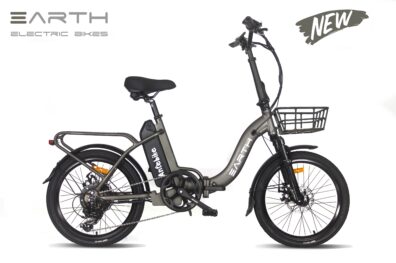 Earth Tx22 Folding Electric Bike Charcoal Basket