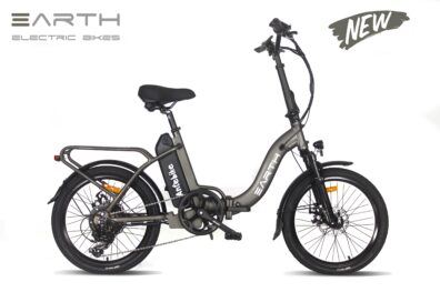 Earth Tx22 Folding Electric Bike Charcoal No Basket