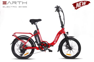 Earth Tx22 Folding Electric Bike Red