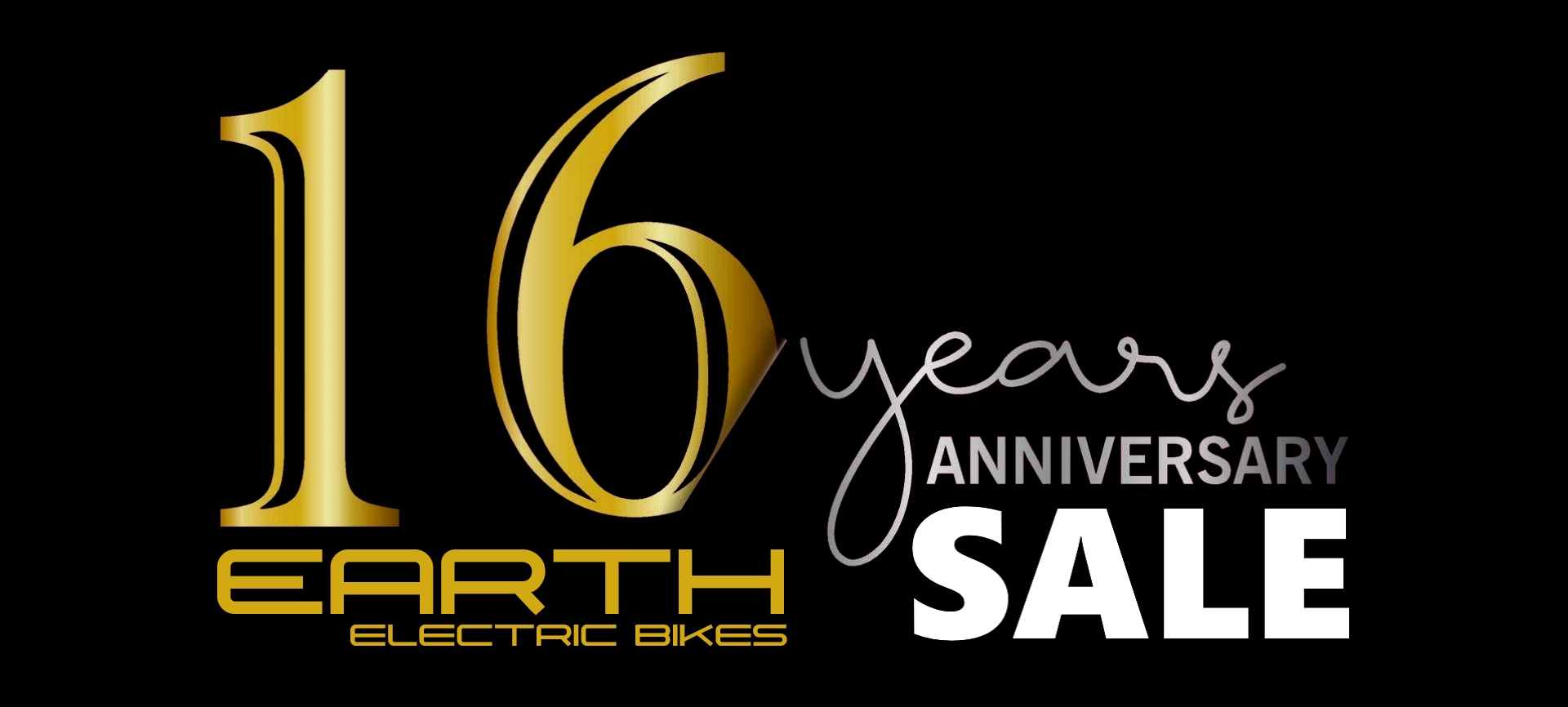 Earth Electric Bikes 16 Years Anniversary Sale