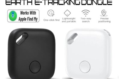 Earth E Tracking Apple Find My Black White